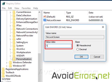 Image result for Disable Lock Screen Win 10