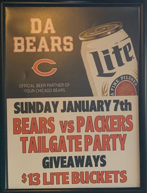 Bears Vs Packers Tailgate Party @ Kiefs Reef, Kief's Reef, Mchenry, 7 ...