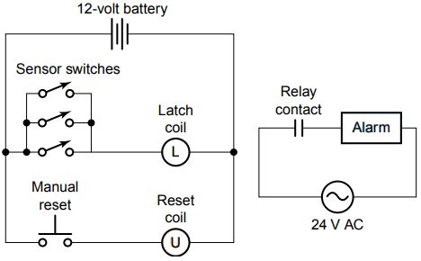 Image result for Latching Relay Circuit