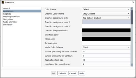 1.3. Setting User Preferences/Options