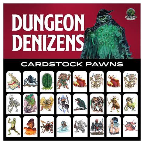 Buy Dungeon Denizens Cardstock Pawns Book Online at Low Prices in India ...