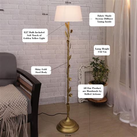 Buy HOMESAKE Metal Floor Lamp from Homesake at just INR 4398.0