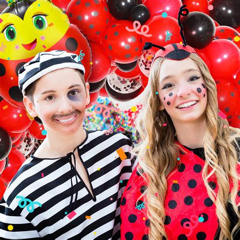 114 Pieces Ladybug Balloons Ladybird Red Black Polka Dots Balloons ...