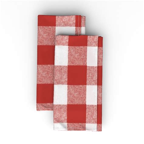 Buffalo Check - Picnic Red Cloth Napkin | Shutterfly