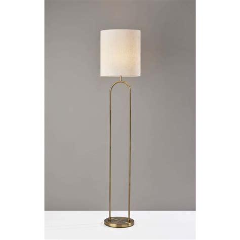 Joey Floor Lamp Antique Brass at Futonland