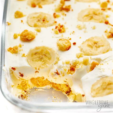 Keto Sugar-Free Banana Pudding - Wholesome Yum