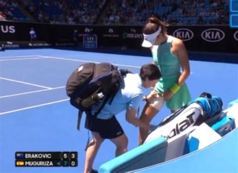 Garbiñe Muguruza gana a Erakovic en el Open de Australia pese a una lesión