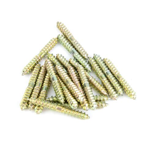 20pcs Double Ended Dowel Screw Self Tapping Threaded Bolts Rods Bars ...