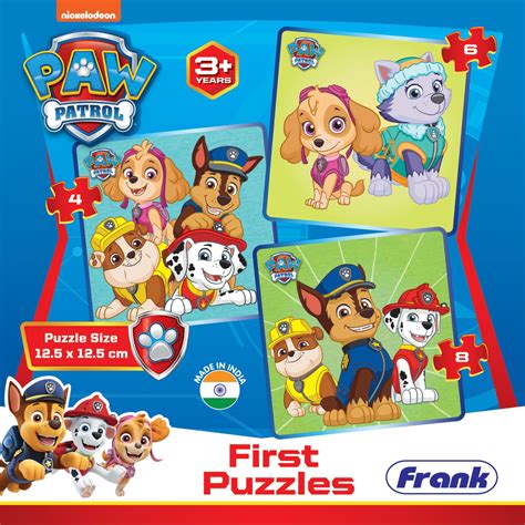 Buy Frank Paw Patrol First Puzzles - A Set of 3 Jigsaw Puzzle for Kids ...