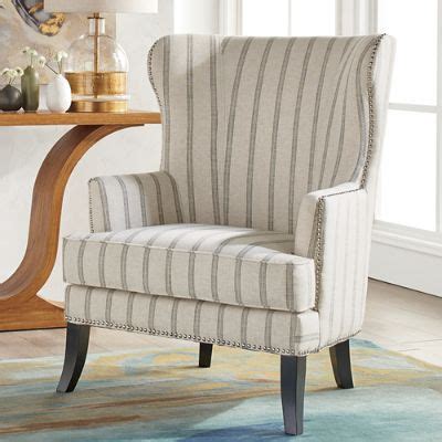 Jordan Fabric Wing Chair | Grandin Road