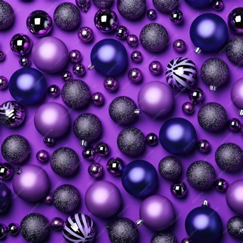 Premium AI Image | A christmas background made of violet with black as ...