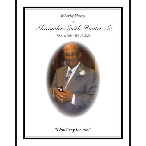 Alexander Smith Hunter Obituary in Farmville at Bland-Reid Funeral Home ...