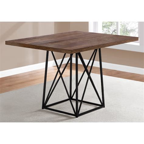 Monarch Specialties Brown Reclaimed Wood-look/black Contemporary/Modern ...