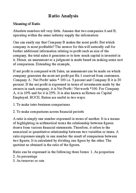 202003 241550007909 audhesh kumar Ratio Analysis - Ratio Analysis ...