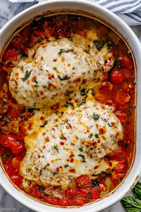 Mozzarella Baked Chicken Breasts Recipe – Baked Chicken Recipe — Eatwell101
