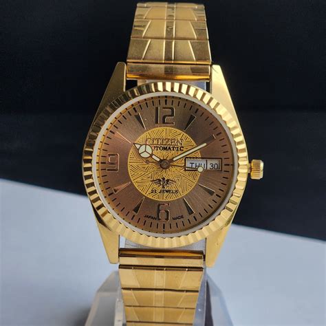 Vintage MOD Citizen Golden Face Automatic 21 Jewels Cal. 8200 35MM Fix ...