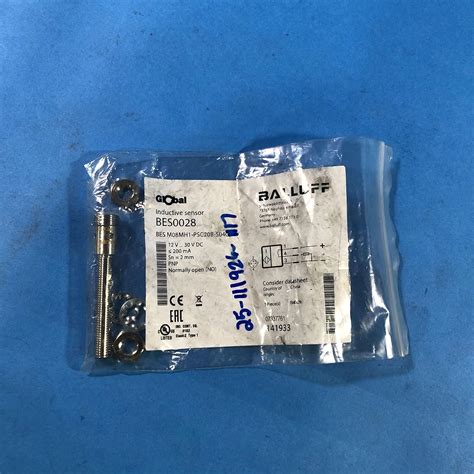 Balluff Bes0028, Sensor, Proximity, M8 Inductive, 2Mm Range, Pnp-No ...