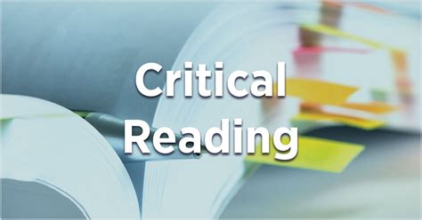 Image result for Critical Reading Definition