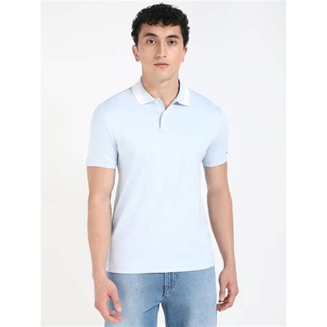 Buy Tommy Hilfiger Mens Blue Color Polo T-Shirt Online