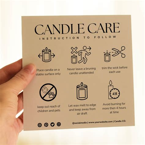 Soy Candle Safety Instructions at Jackson Nicolle blog