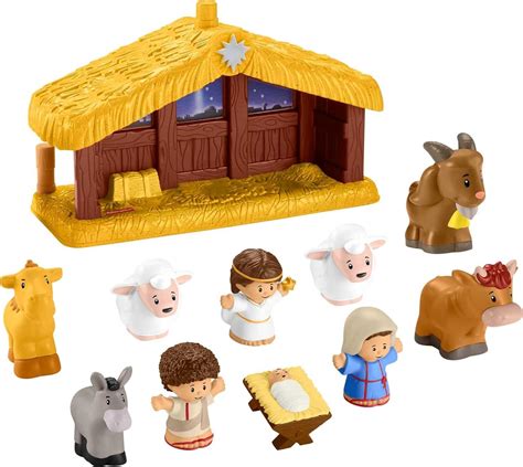 Amazon.com: Fisher-Price Little People Toddler Toy Nativity Scene ...