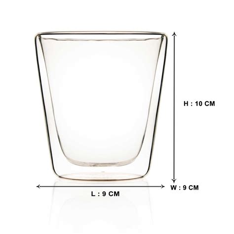 Double Wall Fantasia Glass (200 ml) (Pack of 4) – EZ Life