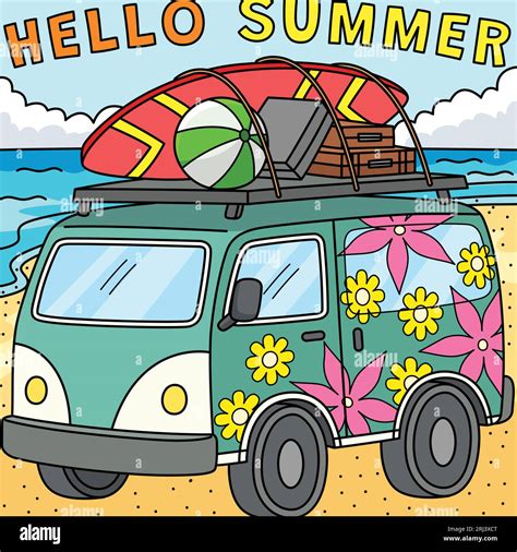 Hello summer clip art hi-res stock photography and images - Alamy