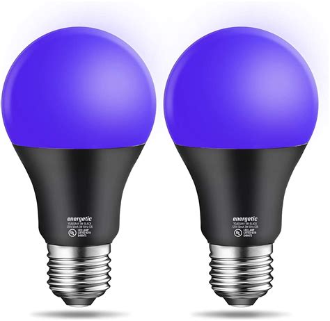 Buy ENERGETIC LED A19 Black Light Bulb, 3W (40Watt Equivalent), E26 ...