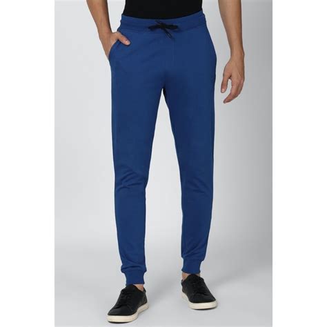 Buy Peter England Men Blue Track Pants Online