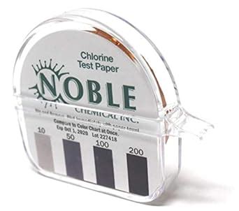 Noble Chemical CM-240 Chlorine Test Paper Dispenser - 10-200ppm ...