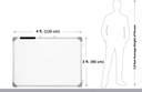 Mahit Systems Non-Magnetic 3x4 Feet Whiteboard Double Sided Both Side ...