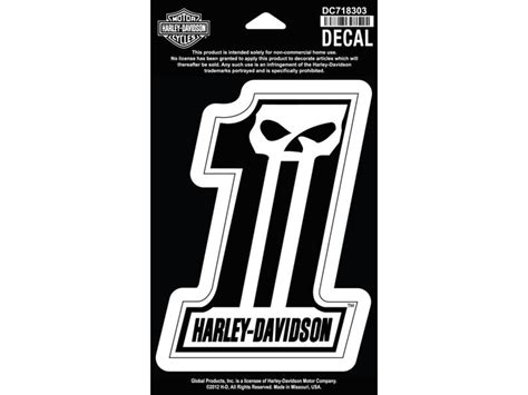 Harley-Davidson Decal/Aufkleber "#1 SKULL" DC718303