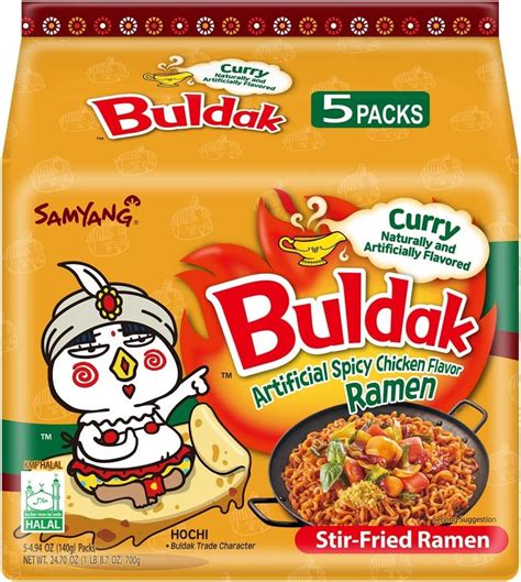 Samyang Buldak Hot Spicy Chicken Ramen Noodle Korean Stir-Fried Ramen ...