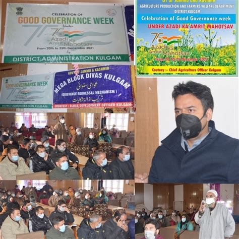 Good Governance Week: DC Kulgam redressed various issues on the spot