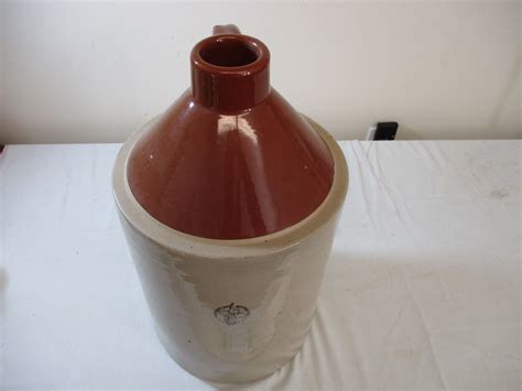 5-gallon Sleepy Indian crock - Medicine Hat Pottery - odd top ...