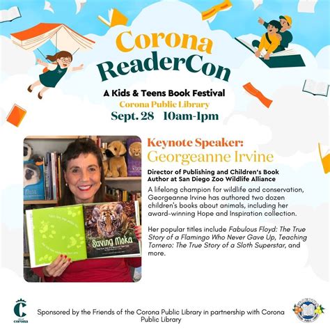 Corona Public Library | Meet one of the Authors of ReaderCon 2024 ...