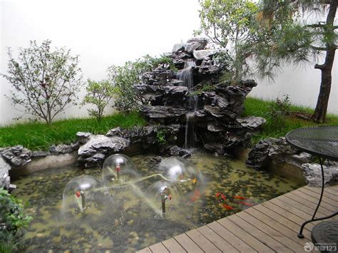 假山景观工程，庭院假山鱼池设计