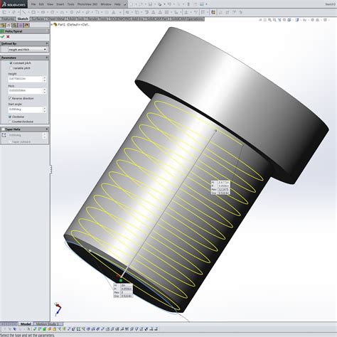 External Threads SolidWorks 的图像结果