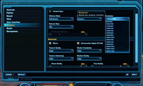 Image result for SWTOR Resolution Fix