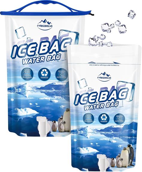 Amazon.com : CamiceBolso Large Leakproof Ice Bag,Reusable Ice Bag,5Ib ...