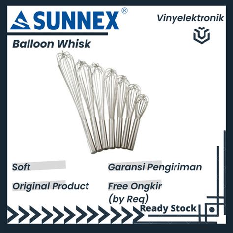 Jual Baloon Whisk / Kocokan Telur Sunnex 30cm 35cm 45cm 50cm 60cm Besar ...