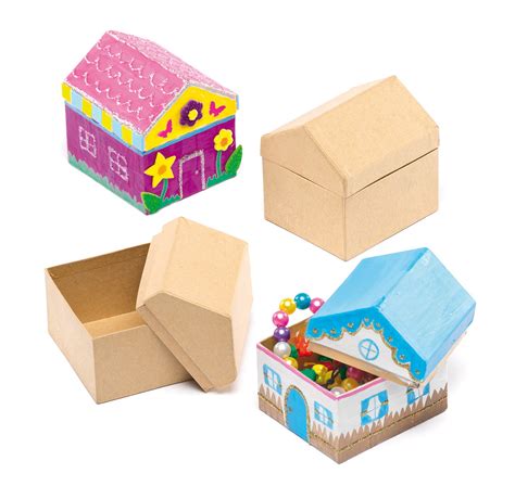 Buy Baker RossEF963 House Craft Boxes (Pack of 4), Assorted, 9 x 8 x 7 ...