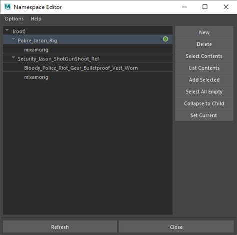Image result for Namespace Script in Maya