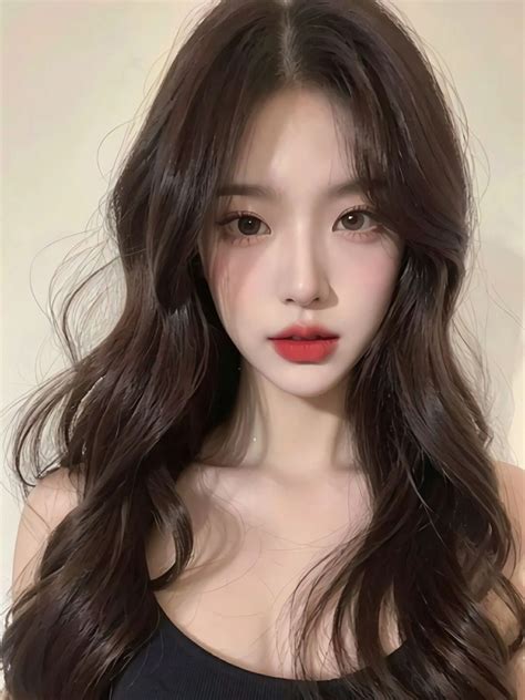 9 cute Korean hairstyles for girls | Rambut panjang bergelombang, Gaya ...