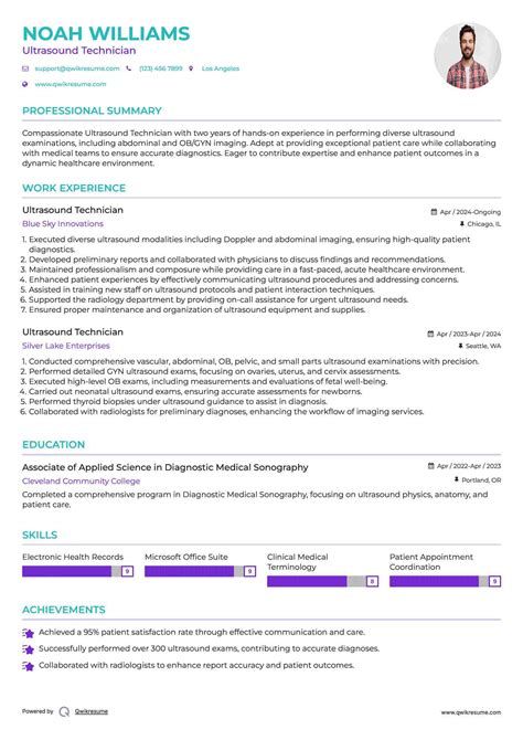 10+ Ultrasound Technician Resume Samples & Templates for 2025