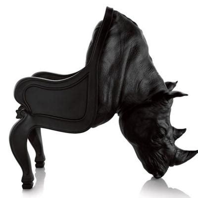 Rhino chair 动作座椅系列 犀牛椅 玻璃钢 设计师休闲椅 牛头椅 客厅酒店会所样板房 雕塑椅 豪华椅艺术