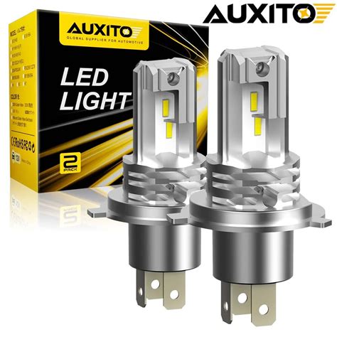Buy AUXITO H4 9003 LED Headlight Bulbs Hi Low Beam Conversion Kit 6000K ...