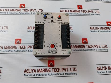 Minilec Mpr 80 Phase Failure + Overload Relay 240V – Aeliya Marine Tech