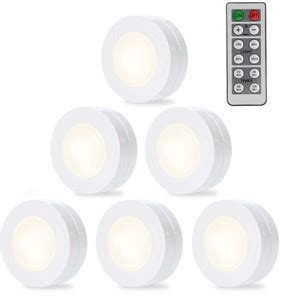 Zahuu LED Puck Lights Remote Controlled Closet Lights Dimmer Switch ...