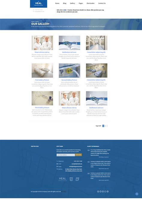 医疗机构医院网站模板 蓝色风格医药研发类公司企业网页模板_企业公司_网站模板